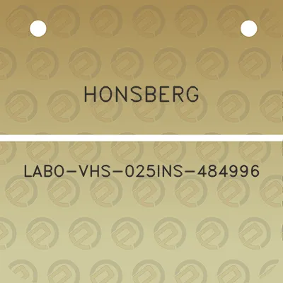 honsberg-labo-vhs-025ins-484996