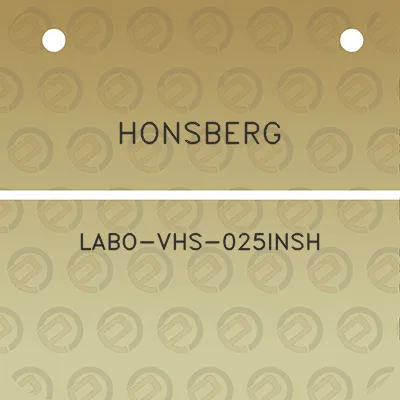 honsberg-labo-vhs-025insh