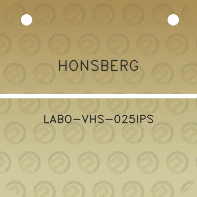 honsberg-labo-vhs-025ips