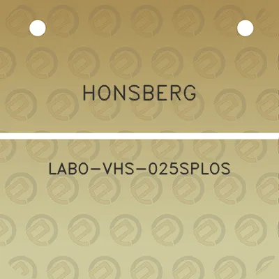 honsberg-labo-vhs-025splos