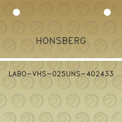 honsberg-labo-vhs-025uns-402433