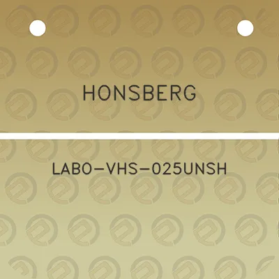 honsberg-labo-vhs-025unsh