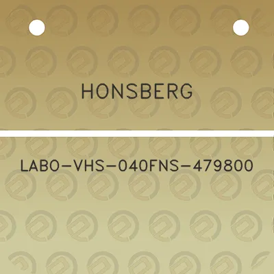 honsberg-labo-vhs-040fns-479800