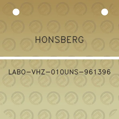 honsberg-labo-vhz-010uns-961396