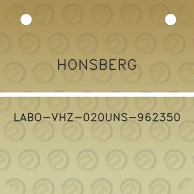 honsberg-labo-vhz-020uns-962350