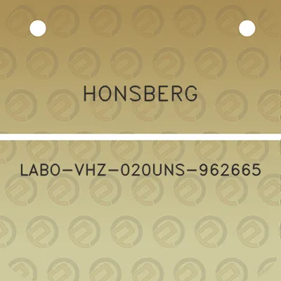 honsberg-labo-vhz-020uns-962665