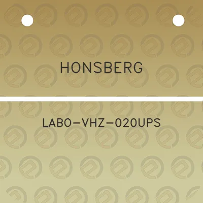 honsberg-labo-vhz-020ups