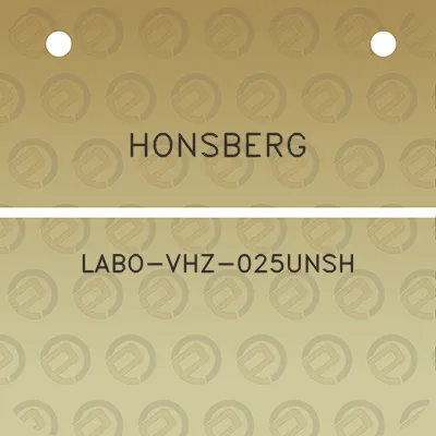 honsberg-labo-vhz-025unsh