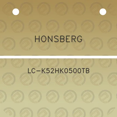 honsberg-lc-k52hk0500tb