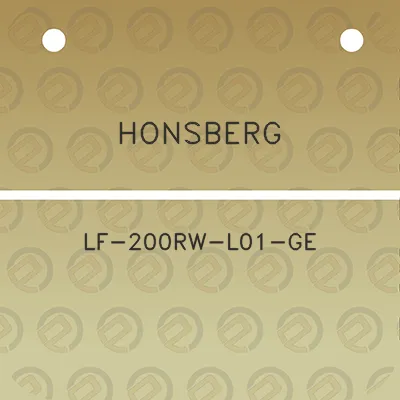 honsberg-lf-200rw-l01-ge