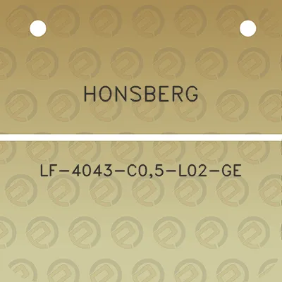 honsberg-lf-4043-c05-l02-ge