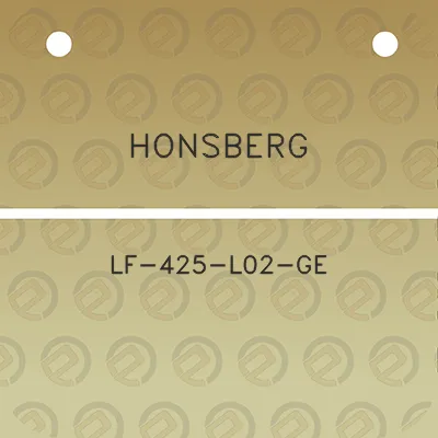 honsberg-lf-425-l02-ge