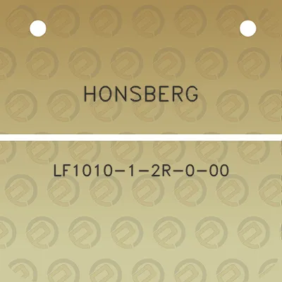 honsberg-lf1010-1-2r-0-00