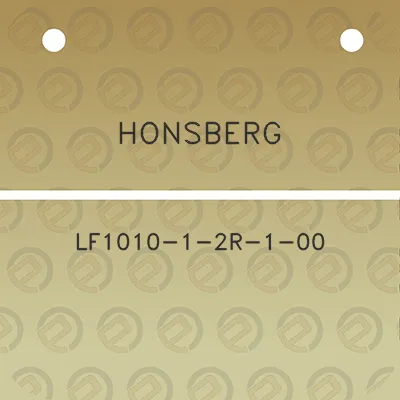 honsberg-lf1010-1-2r-1-00