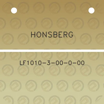 honsberg-lf1010-3-00-0-00