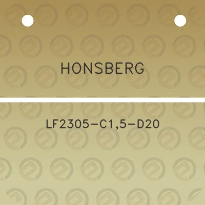 honsberg-lf2305-c15-d20