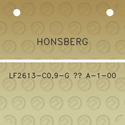 honsberg-lf2613-c09-g-12-a-1-00