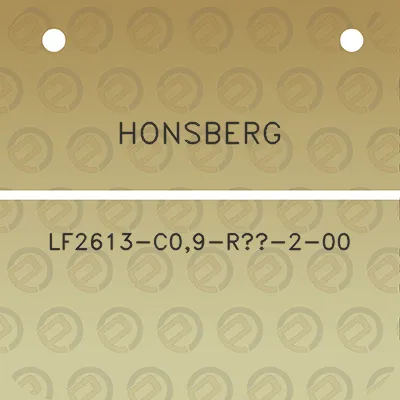 honsberg-lf2613-c09-r12-2-00