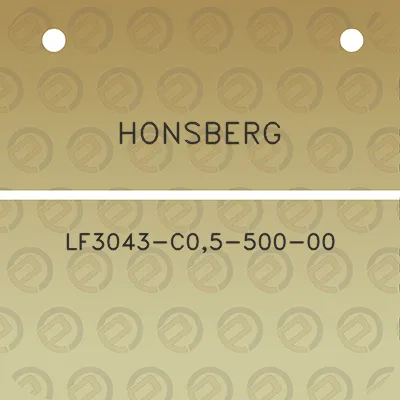 honsberg-lf3043-c05-500-00