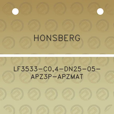 honsberg-lf3533-c04-dn25-05-apz3p-apzmat