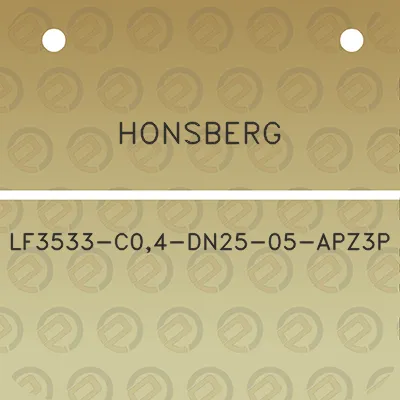 honsberg-lf3533-c04-dn25-05-apz3p