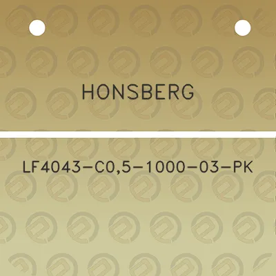 honsberg-lf4043-c05-1000-03-pk