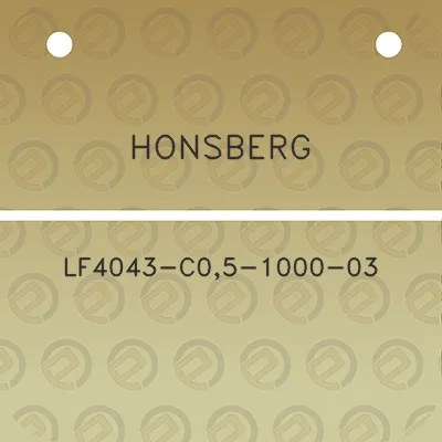 honsberg-lf4043-c05-1000-03