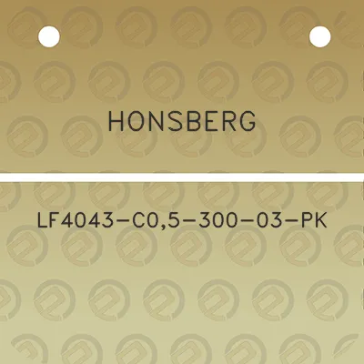 honsberg-lf4043-c05-300-03-pk