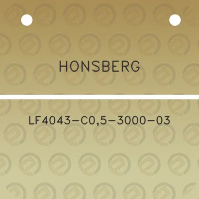 honsberg-lf4043-c05-3000-03