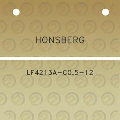 honsberg-lf4213a-c05-12