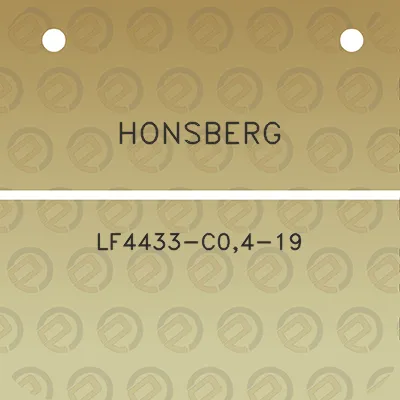 honsberg-lf4433-c04-19