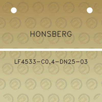 honsberg-lf4533-c04-dn25-03