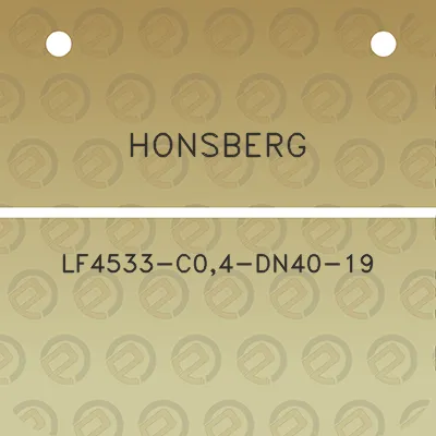 honsberg-lf4533-c04-dn40-19