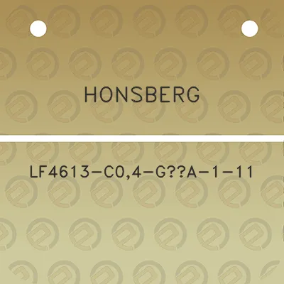 honsberg-lf4613-c04-g12a-1-11