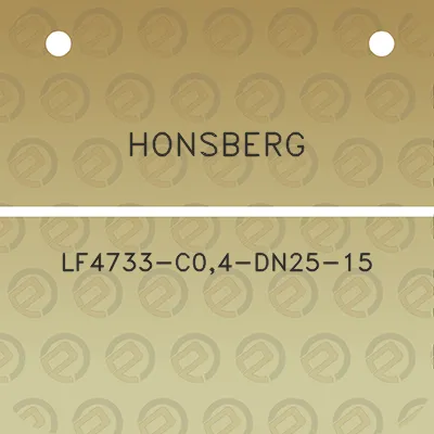 honsberg-lf4733-c04-dn25-15