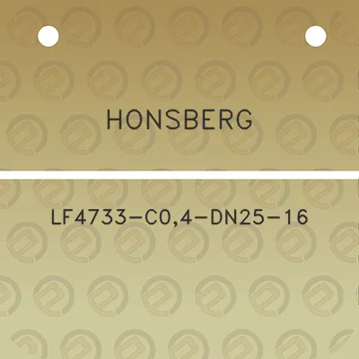 honsberg-lf4733-c04-dn25-16