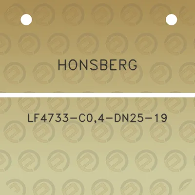 honsberg-lf4733-c04-dn25-19