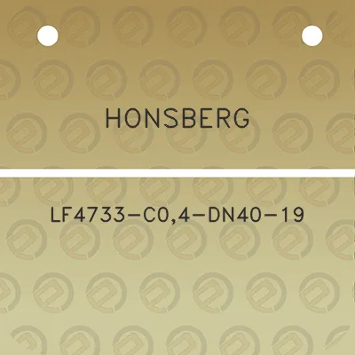 honsberg-lf4733-c04-dn40-19