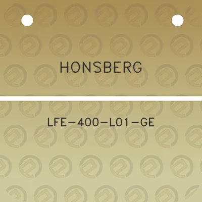 honsberg-lfe-400-l01-ge