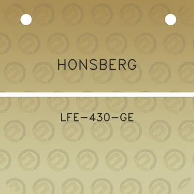 honsberg-lfe-430-ge