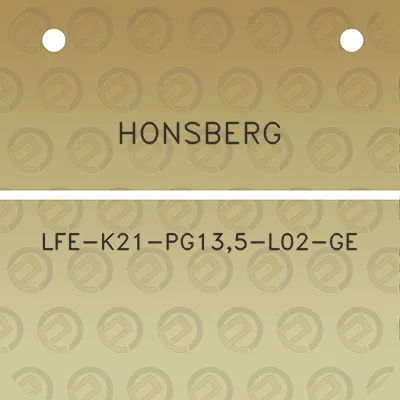 honsberg-lfe-k21-pg135-l02-ge