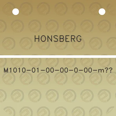 honsberg-m1010-01-00-00-0-00-m3