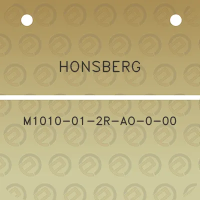 honsberg-m1010-01-2r-ao-0-00