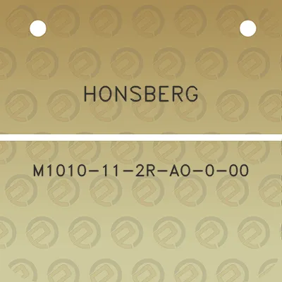 honsberg-m1010-11-2r-ao-0-00