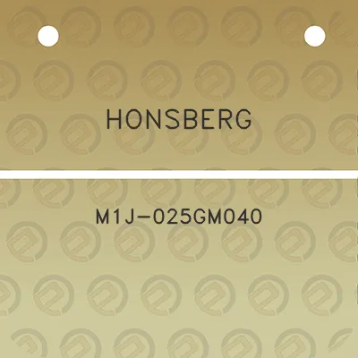 honsberg-m1j-025gm040