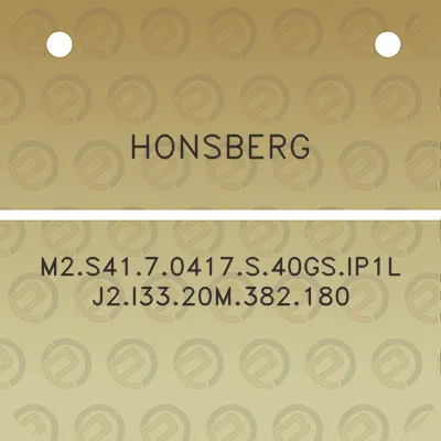 honsberg-m2s4170417s40gsip1lj2i3320m382180