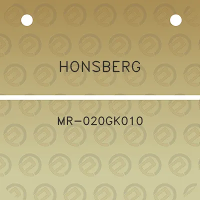 honsberg-mr-020gk010