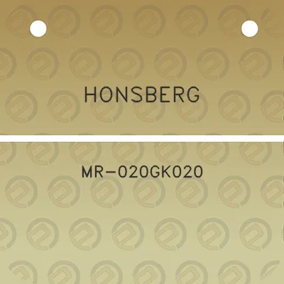 honsberg-mr-020gk020