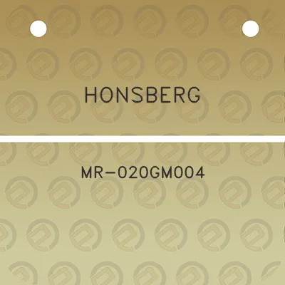 honsberg-mr-020gm004