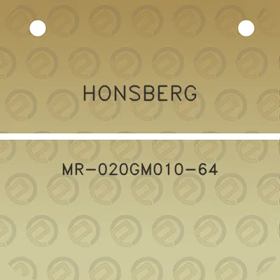 honsberg-mr-020gm010-64